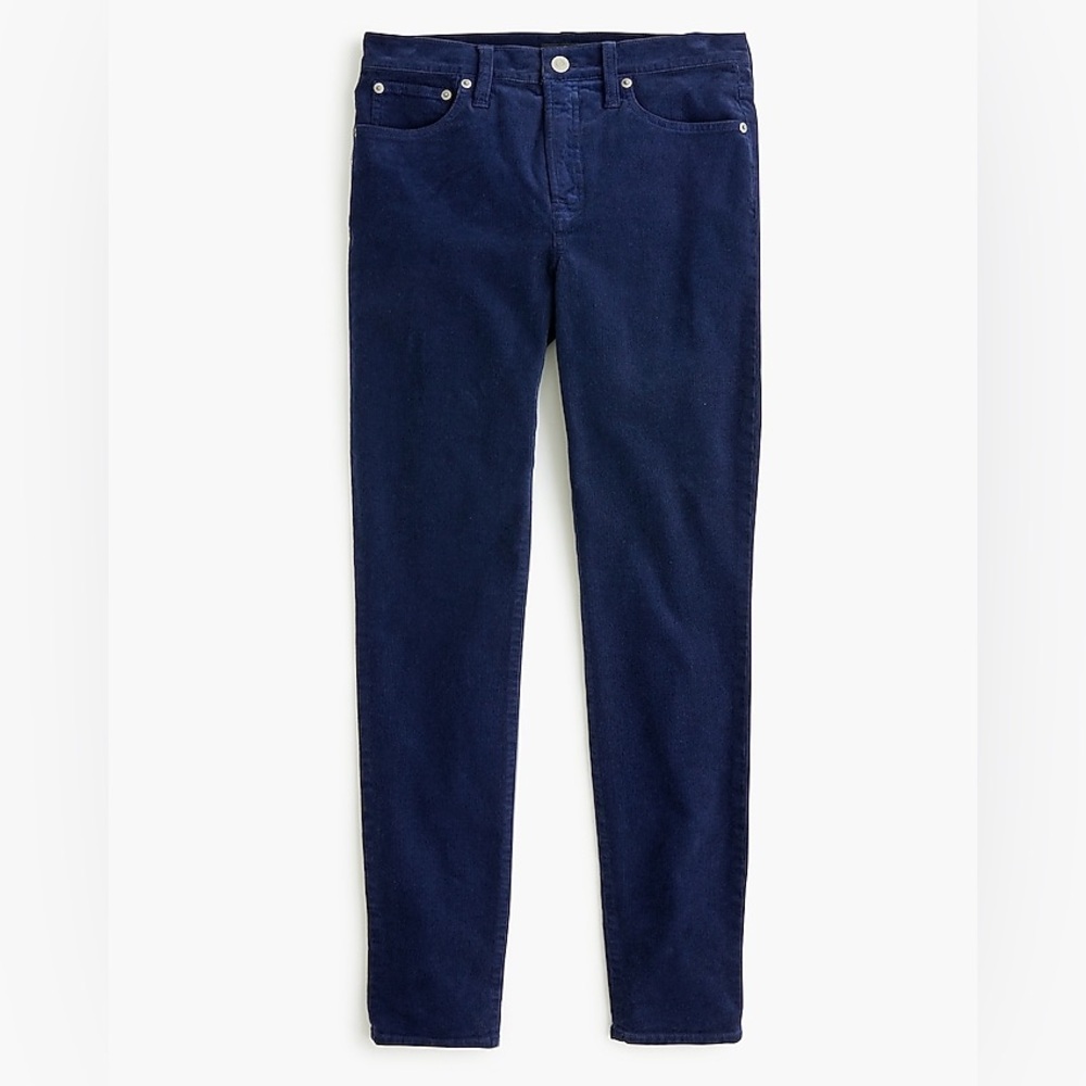 J. Crew 9" high-rise toothpick jean in garment-dyed cotton corduroy Size 29